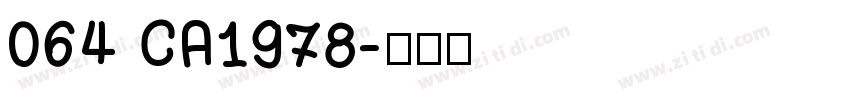 064 CA1978字体转换